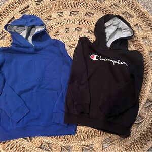 Champion Kids Blue and Black Hoodies Set